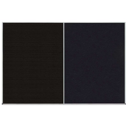 United Visual Products Enclosed Corkboard, 1 Door, 18"x24", 4" Fra, UV3407-SATIN-FORBO UV3407-SATIN-FORBO